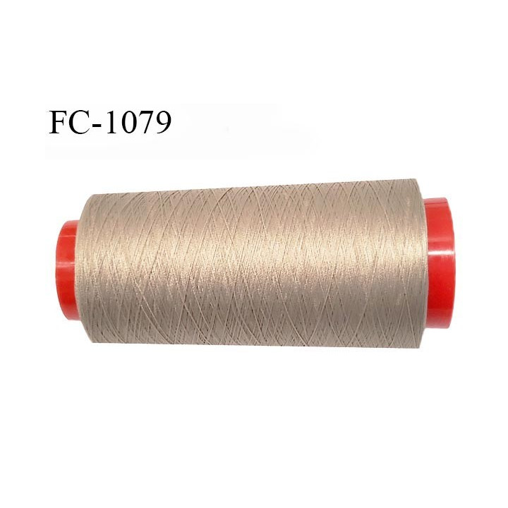 Cone 1000 m fil mousse polyamide superbe qualité n° 120 couleur chair foncé longueur de 1000 mètres bobiné en France