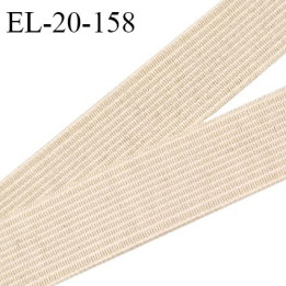 Elastique 20 mm haut de gamme couleur chair bonne élasticité +110% largeur 20 mm prix au mètre