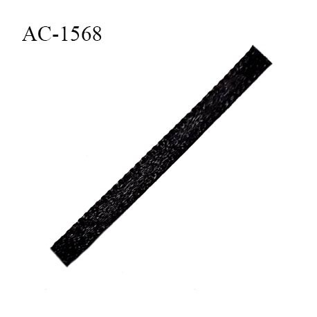 Ruban satin couleur noir pour lingerie longueur 3.5 cm largeur 4 mm prix à la pièce