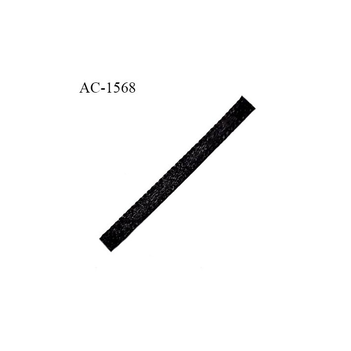 Ruban satin couleur noir pour lingerie longueur 3.5 cm largeur 4 mm prix à la pièce