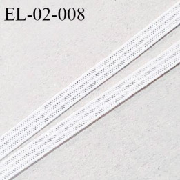 Elastique 2 mm spécial lingerie et couture couleur écru nacre grande marque fabriqué en France prix au mètre