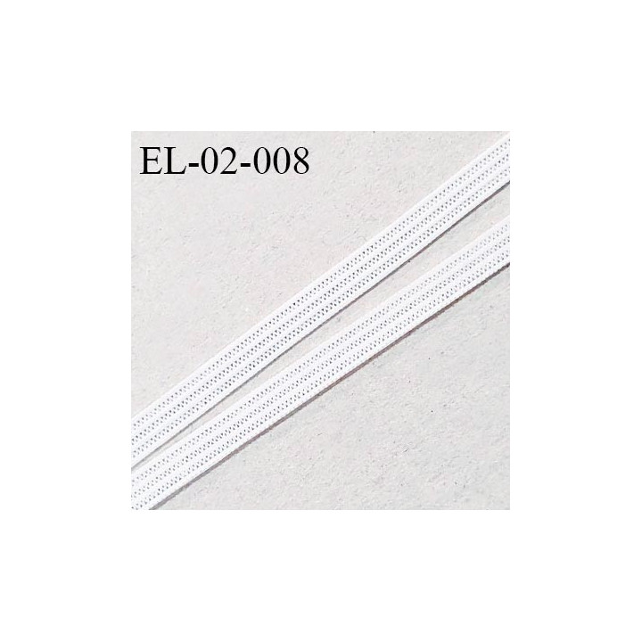 Elastique 2 mm spécial lingerie et couture couleur écru nacre grande marque fabriqué en France prix au mètre