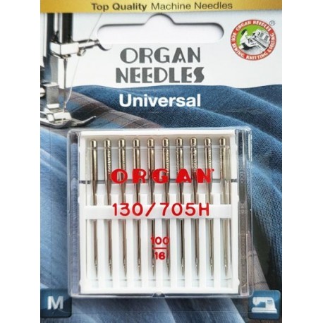 Aiguille Organ UNIVERSEL   n° 100 la boite de 10 aiguilles