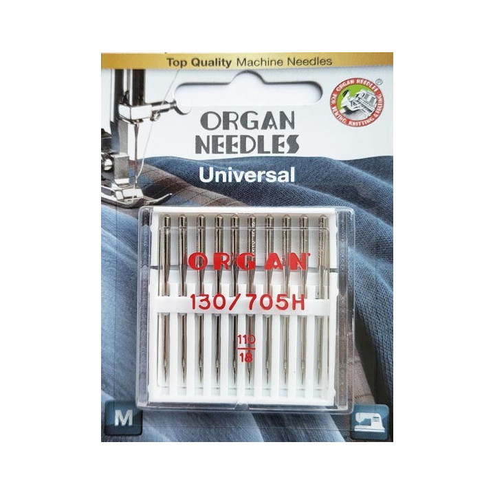 Aiguille Organ UNIVERSEL   n° 110 la boite de 10 aiguilles
