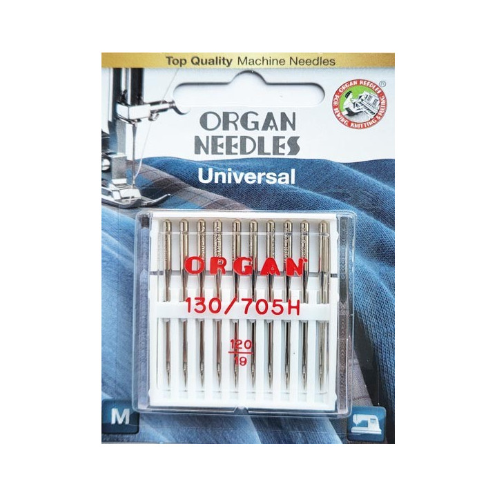 Aiguille Organ UNIVERSEL   n° 120 la boite de 10 aiguilles