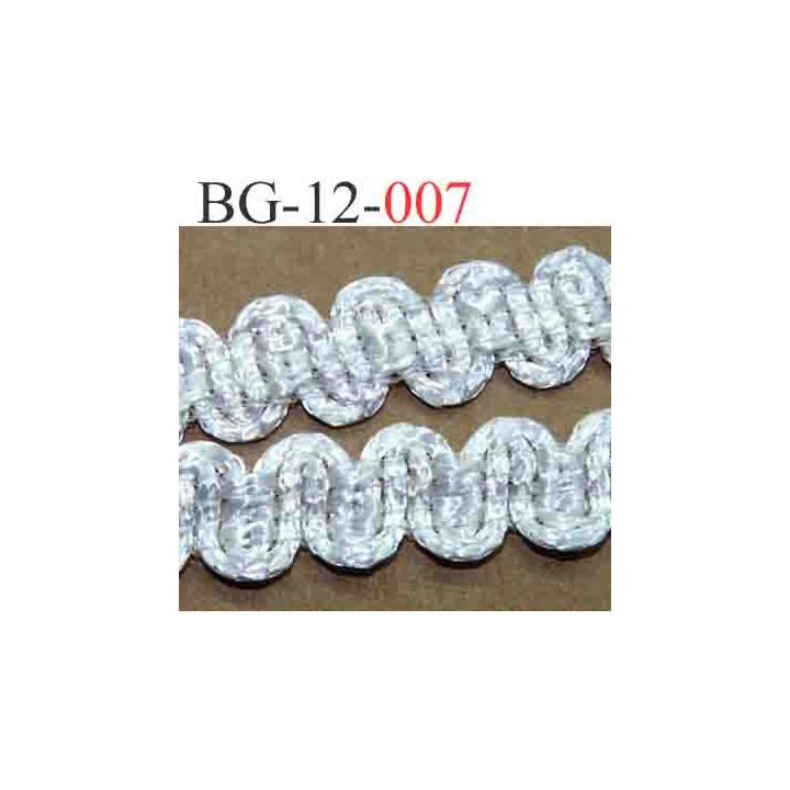 biais galon ruban couleur blanc lumineux brillant très beau très souple et doux largeur 12 mm vendu au mètre 