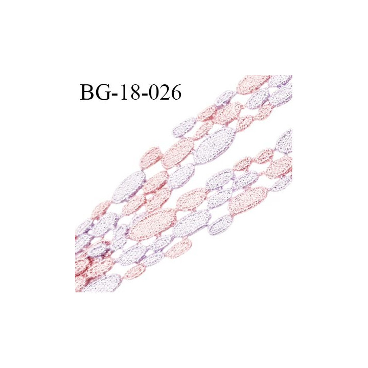 Galon ruban 18 mm couleur violet et rose brillant largeur 18 mm prix au mètre