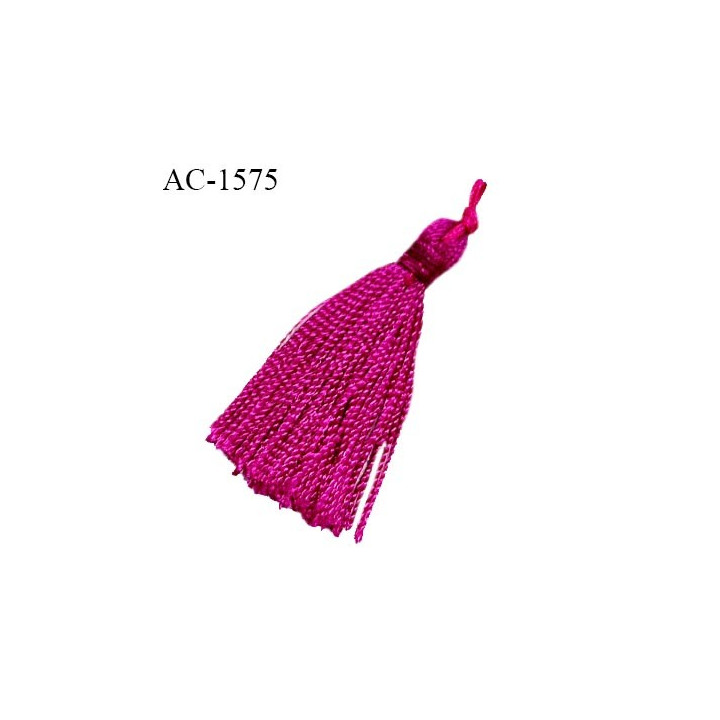 Noeud lingerie pompon haut de gamme couleur fuchsia hauteur 40 mm prix à l'unité