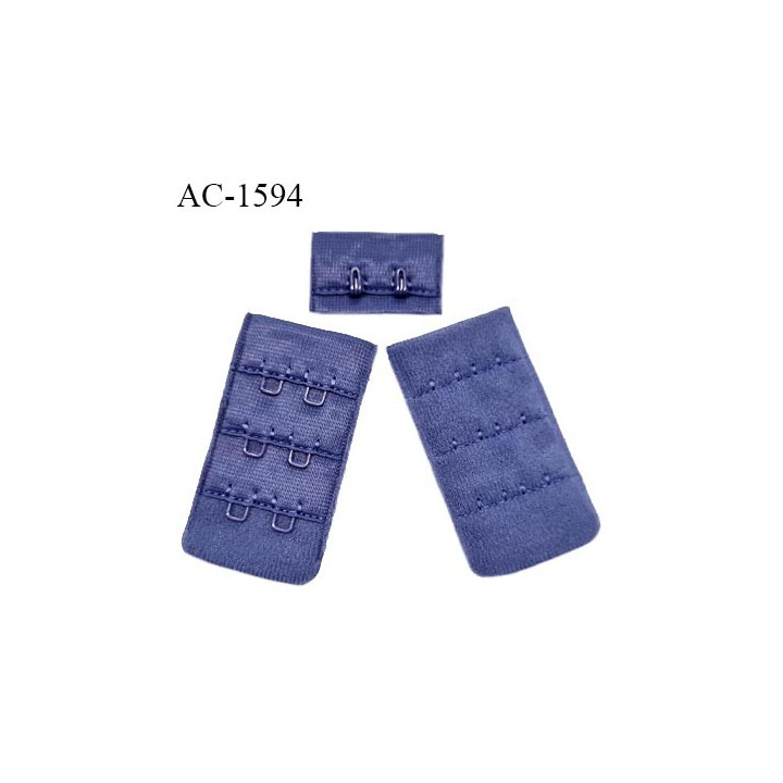 Agrafe 30 mm attache SG haut de gamme couleur bleu 3 rangées 2 crochets largeur 30 mm hauteur 55 mm prix à l'unité