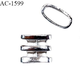 Décor ornement couleur argent hauteur 6 mm largeur 7 mm largeur du passage intérieur 6 mm prix à la pièce