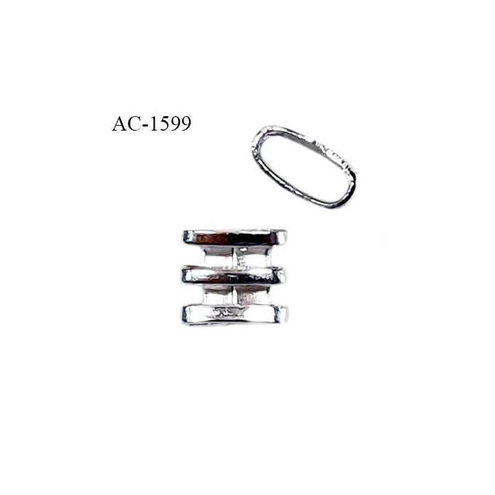 Décor ornement couleur argent hauteur 6 mm largeur 7 mm largeur du passage intérieur 6 mm prix à la pièce