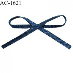 Noeud lingerie satin couleur bleu canard largeur 40 mm hauteur 15 mm prix à l'unité
