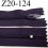 fermeture éclair longueur 20 cm couleur violet prune non séparable zip nylon largeur 2.5 cm largeur de la glissière 4 mm