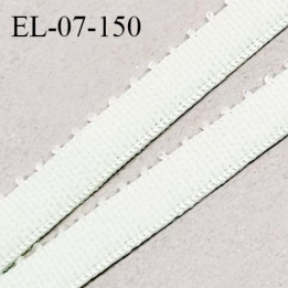 Elastique picot 7 mm lingerie couleur vert pistache clair largeur 7 mm haut de gamme prix au mètre