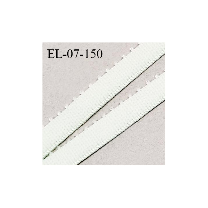 Elastique picot 7 mm lingerie couleur vert pistache clair largeur 7 mm haut de gamme prix au mètre