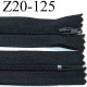 fermeture éclair longueur 20 cm couleur gris anthracite non séparable zip nylon largeur 2.5 cm largeur de la glissière 4 mm