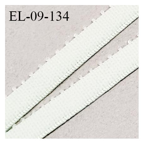 Elastique picot 9 mm lingerie couleur vert pistache clair largeur 9 mm haut de gamme prix au mètre