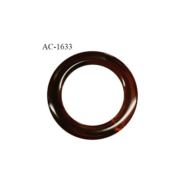 Anneau 50 mm en pvc couleur marron en transparence diamètre intérieur 50 mm prix à l'unité