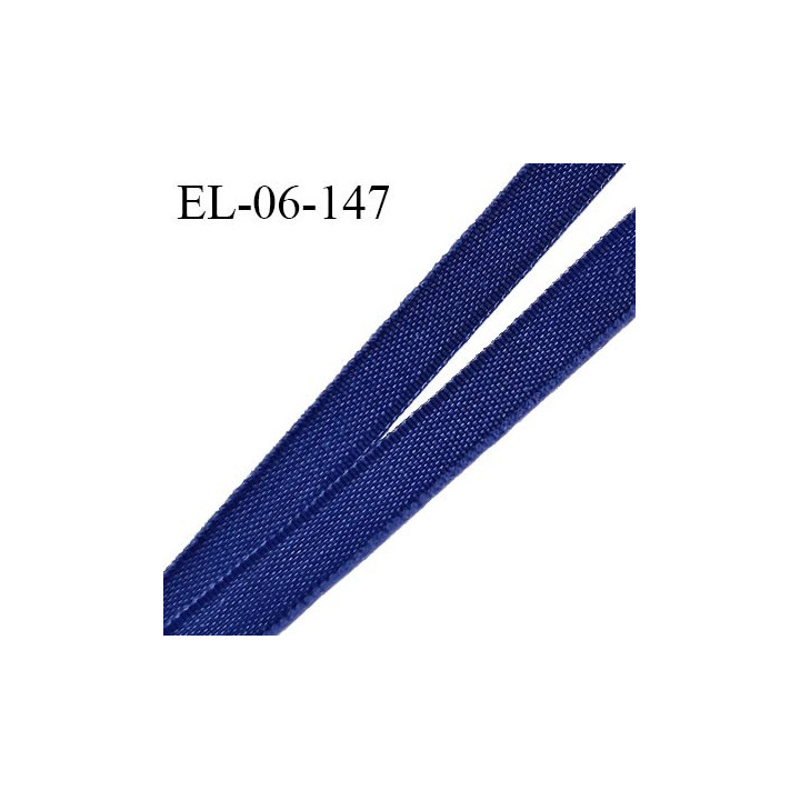 Elastique 6 mm fin spécial lingerie polyamide élasthanne couleur bleu largeur 6 mm prix au mètre