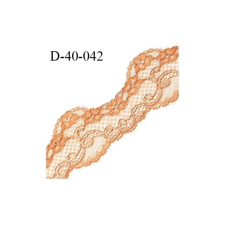 Dentelle 40 mm lycra extensible couleur chair largeur 40 mm prix au mètre