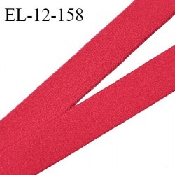 Elastique 12 mm lingerie couleur framboise doux au toucher allongement +110% prix au mètre