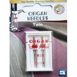 Aiguille Organ TWIN  n° 70 1.4 la boite de 2 aiguilles