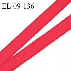 Elastique 9 mm lingerie couleur framboise largeur 9 mm haut de gamme prix au mètre