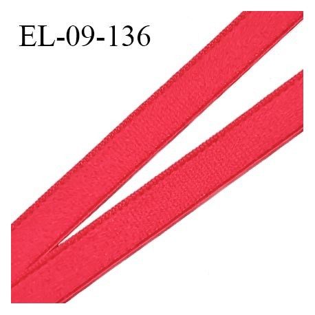 Elastique 9 mm lingerie couleur framboise largeur 9 mm haut de gamme prix au mètre