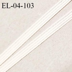 Elastique 4 mm spécial lingerie et couture couleur soie élastique fin très souple allongement +180%  largeur 4 mm prix au mètre