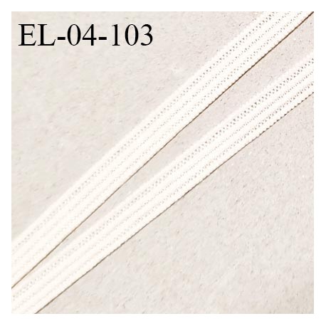 Elastique 4 mm spécial lingerie et couture couleur soie élastique fin très souple allongement +180% largeur 4 mm prix au mètre