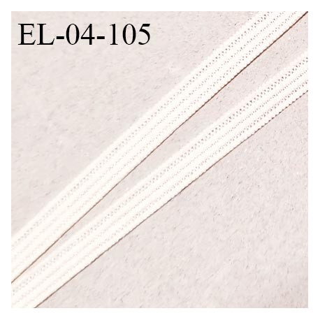 Elastique 4 mm spécial lingerie et couture couleur rose boudoir élastique fin très souple allongement +180% prix au mètre