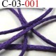 cordon en coton couleur violet diamètre 3 mm vendu au mètre
