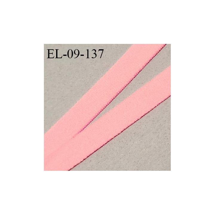 Elastique 9 mm lingerie couleur rose flashy largeur 9 mm allongement +130% haut de gamme prix au mètre