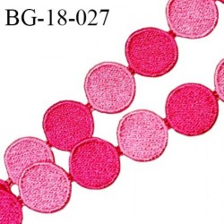 Galon ruban 18 mm couleur rose et fuchsia brillant largeur 18 mm prix au mètre