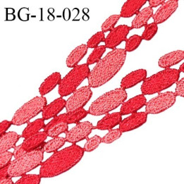 Galon ruban 18 mm couleur rouge et rose largeur 18 mm prix au mètre
