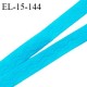 Elastique 15 mm anti glisse couleur bleu caraïbes haut de gamme largeur 15 mm prix au mètre