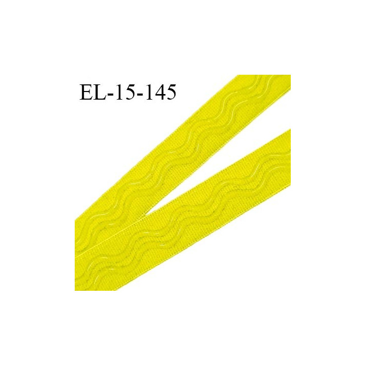 Elastique 15 mm anti glisse couleur vert anis haut de gamme largeur 15 mm prix au mètre