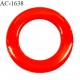 Anneau 25 mm en pvc couleur rouge feu diamètre intérieur 25 mm diamètre extérieur 40 mm épaisseur 3 mm prix à l'unité