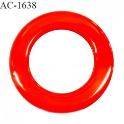 Anneau 25 mm en pvc couleur rouge feu diamètre intérieur 25 mm diamètre extérieur 40 mm épaisseur 3 mm prix à l'unité