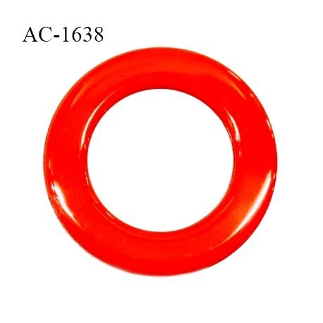 Anneau 25 mm en pvc couleur rouge feu diamètre intérieur 25 mm diamètre extérieur 40 mm épaisseur 3 mm prix à l'unité