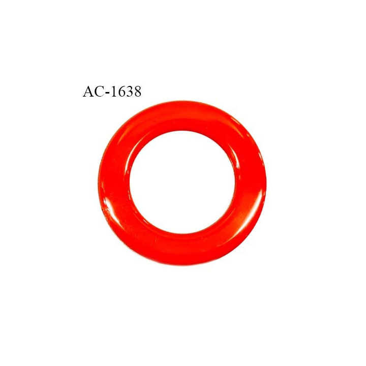 Anneau 25 mm en pvc couleur rouge feu diamètre intérieur 25 mm diamètre extérieur 40 mm épaisseur 3 mm prix à l'unité