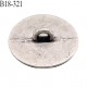 Bouton 18 mm en métal couleur chrome motif zip diamètre 18 mm épaisseur 2 mm accroche avec un anneau prix à la pièce