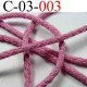 cordon en coton couleur rose diamètre 3 mm vendu au mètre