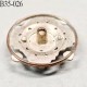 Bouton 35 mm métal couleur doré patiné diamètre 35 mm épaisseur 5 mm accroche avec un anneau prix à la pièce