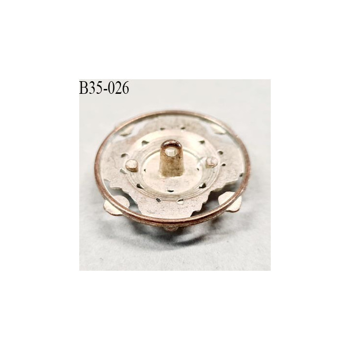 Bouton 35 mm métal couleur doré patiné diamètre 35 mm épaisseur 5 mm accroche avec un anneau prix à la pièce
