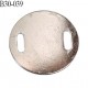 Bouton plat 30 mm métal couleur chrome et noir laqué 2 trous diamètre 30 mm épaisseur 2 mm prix à la pièce