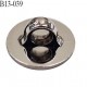 Bouton 13 mm pvc couleur chrome motif fleur diamètre 13 mm épaisseur 3 mm accroche avec un anneau prix à la pièce