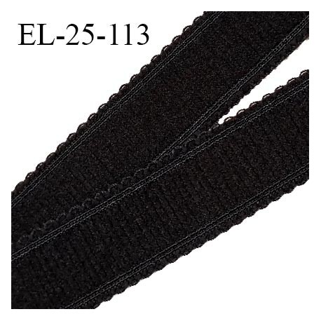 Elastique picot 25 mm bretelle et lingerie couleur noir très beau largeur 25 mm prix au mètre