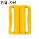 Boucle clip 30 mm attache réglette pvc spécial maillot de bain couleur jaune orangé haut de gamme prix à l'unité