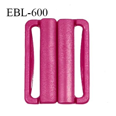 Boucle clip 30 mm attache réglette pvc spécial maillot de bain couleur rose pivoine haut de gamme prix à l'unité
